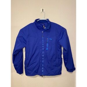 Outdoor Research Igneo Recco Waterproof Snow Jacket Full Zip Blue Large